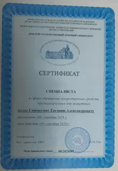 Сертификат отделения Лелюшенко 13/1